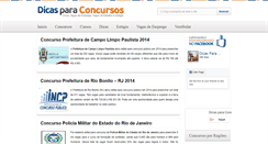 Desktop Screenshot of dicasparaconcursos.com.br