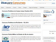Tablet Screenshot of dicasparaconcursos.com.br